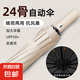 出行必備?晴雨兩用簡(jiǎn)約隔熱雙人雨傘防紫外線遮陽(yáng)防曬傘自動(dòng)大號(hào) 24骨自動(dòng)（黑色）