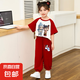 女童夏季套裝2025新款兒童薄款韓版洋氣時(shí)髦短袖哪吒女孩夏裝k469 敖丙短袖套裝-紅色 薄款 110 (100-110cm)