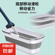 可折疊拖把桶長方形拖地拖布桶洗車涮地板的水桶擠水桶單帶滾子 加厚可折疊大號桶1個【帶輪】