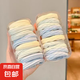 兒童高彈力發(fā)繩女童可愛扎頭發(fā)馬尾皮筋發(fā)圈丸子頭不傷發(fā)頭繩頭飾 10根藍(lán)色