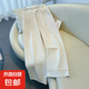 丹寧藍窄版闊腿牛仔褲女春2025新款夏季褲子小個子腰九分直筒褲 米白色2505 薄款 九分 L