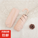 雨傘手動(dòng)彎鉤折疊傘女防曬防紫外線高級(jí)感遮陽(yáng)傘超輕晴雨傘便攜 淺粉【五折傘彎鉤柄】
