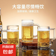 啤酒杯加厚帶把扎啤杯大容量大號(hào)冷水玻璃杯果汁杯水杯喝茶杯 啤酒杯400ml 2只裝