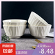 陶瓷米飯碗家用飯碗釉下彩小湯碗純白早餐碗琉璃小碗 竹月4.5英寸碗4只【超劃算】