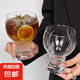 高顏值ins風(fēng)寬口玻璃冷飲美式咖啡杯果汁杯拿鐵杯啤酒杯威士忌杯 收腰飲品杯-2只
