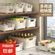 名創(chuàng)優(yōu)品同款 雜物收納筐塑料桌面收納盒廚房櫥柜零食玩具整理筐 專享—高中+高大+高特大