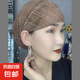 薄款頭巾帽子女春夏季新款網(wǎng)紗包頭回族堆堆帽媽媽套頭遮白發(fā)帽子 咖啡色