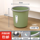 壓圈垃圾桶家用輕奢加厚塑料垃圾簍廚房衛(wèi)生間辦公室紙簍中大號(hào) 綠色中號(hào)（10L）
