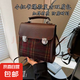韓版小眾百搭雙肩包包女2025新款時(shí)尚復(fù)古手提包旅行休閑背包 深紅色