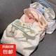 新款可愛(ài)碎花小白兔帆布包女單肩包大容量手提袋拎書(shū)布袋托特包包 綠色兔子【高品版】-無(wú)掛飾