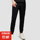 【JEEP制造商】7A抗菌戶外夏季情侶束腳速干褲薄款 男款黑色 4XL 男:185-200