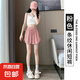 高腰運(yùn)動短褲女2025夏季新款寬松顯瘦休閑短褲跑步外穿闊腿熱褲女 粉色【原版高品質(zhì)】 L 【105-120斤】