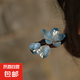 古風(fēng)玉蘭花發(fā)簪簡(jiǎn)約木簪盤發(fā)丸子頭國(guó)風(fēng)琉璃高級(jí)感簪子女藍(lán)色 藍(lán)色玉蘭花