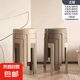 家用凳子加厚塑料可疊放摞疊餐桌板凳風(fēng)車凳高圓凳膠凳子簡約椅子 蘭陵-8把裝【可疊摞收納】