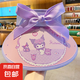 庫(kù)洛米兒童遮陽(yáng)帽子女童夏2025新款女孩寶寶防曬空頂太陽(yáng)帽大帽檐 紫色蝴蝶結(jié)庫(kù)洛米（帶防風(fēng)繩）