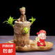 巴西木開花水養(yǎng)格魯特小木人水培幸運(yùn)木室內(nèi)好養(yǎng)懶人花卉綠植盆栽 巴西木+荷葉盆+格魯特+財(cái)神+營(yíng)養(yǎng)液 【帶芽發(fā)貨】裸根不帶土高10-15厘米