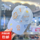兒童帽男女童夏季遮陽帽遮陽薄款鴨舌帽寶寶網(wǎng)眼透氣防曬棒球帽 小熊熊全網(wǎng)帽-藍(lán)色 1-6歲46-50cm
