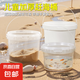 京東物流 食品級(jí)手提密封塑料桶包裝桶釣魚(yú)桶抓魚(yú)桶水果冰粉桶擺攤桶龍蝦打包盒300ml-5L 1L-透明色（2個(gè)裝）滿(mǎn)口容量950ML