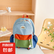 2025新款兒童雙肩包輕便研學休閑小書包幼兒園男女童出游戶外背包 綠色中號