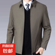 【廠家清倉(cāng)】春秋新款外套男春秋外套休閑爸爸裝高檔休閑翻領(lǐng)夾克 卡其色 常規(guī) 2XL 185/100A 145-160斤