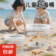 京東物流 食品級手提密封塑料桶包裝桶釣魚桶抓魚桶水果冰粉桶擺攤桶龍蝦打包盒300ml-5L 1L-乳白色（2個裝）滿口容量950ML