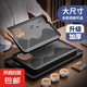 高檔仿烏金石茶盤家用茶臺(tái)瀝水盤茶托盤茶具2025新款茶海套裝干泡 大號(hào)51*31*3.5cm（蓄排兩用）