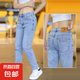 香港高端2025夏季新款牛仔褲男薄款彈力修身直筒小腳韓版潮牌長(zhǎng)褲 藍(lán)色 28