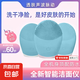 超聲波干電池款電動(dòng)硅膠潔面儀洗臉儀美容深層清潔吸去黑頭儀粉刺神器洗臉?biāo)⒊潆姖嵜嫠⑾茨樕衿?湖藍(lán)色 -深波脈動(dòng)智能潔面儀