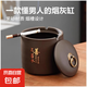 京東物流 紫砂陶瓷煙灰缸男士家用防飛灰密封茶幾裝飾擺件 天道酬勤帶蓋-煙灰缸1個裝