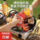 烤肉盤戶外麥飯石卡式爐燒戶外烤肉鍋韓式鐵板燒電磁爐煎烤盤家用 加厚30.1CM【3-5人烤】+禮包