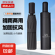 爆款雨傘加大雨傘男女商務(wù)傘大號(hào)格子折疊雨傘雙人三人晴雨傘 黑色UV【手動(dòng)款】
