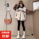 運動女童裝春秋2025新款外套洋氣棒球服女孩大兒童夾克冬裝上衣服 DS-JK26【杏色】春秋款 150cm