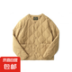 內(nèi)膽棉衣男冬季阿美咔嘰美式復(fù)古工裝棉襖絎縫無領(lǐng)棉服外套 卡其色555-CPH 2XL 【建議140-160斤】