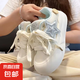天藍色星星板鞋女款2025新款春夏季小眾女鞋休閑百搭厚底增高板鞋 天藍色 36