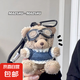 毛衣小熊鑰匙扣包掛件創(chuàng)意毛絨玩偶可愛(ài)熊熊公仔情侶閨蜜禮物掛飾 咖熊+藍(lán)衣+泳鏡 【12厘米左右】送掛鏈