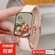 2025新款智能手表女士手鐲多功能血壓心率運動手環(huán)情侶新年七夕520禮物送女友手表 亮粉色【消息提醒+支付】