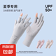 【莫代爾面料】防曬手套女夏透氣露指可觸屏開(kāi)車騎行冰絲薄款運(yùn)動(dòng) 氣質(zhì)灰【親膚莫代爾 可觸屏】
