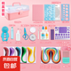 衍紙材料包手工diy工具套裝衍紙紙條膠水學(xué)生紙藝電動筆初學(xué)者衍紙畫兒童彩色線稿圖收納盒衍紙梳卷紙器 精英套裝（送3層收納箱）