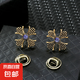 男士西服胸針時尚皇冠領(lǐng)針簡約女士襯衫領(lǐng)扣小別針領(lǐng)口飾品 深灰色古銅十字