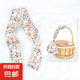 飄帶發(fā)繩法式編發(fā)扎馬尾加長(zhǎng)絲巾發(fā)帶女綁發(fā)頭巾絲帶頭繩絲巾發(fā)帶 麥穗小花 88*6CM