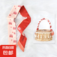 飄帶發(fā)繩法式編發(fā)扎馬尾加長絲巾發(fā)帶女綁發(fā)頭巾絲帶頭繩絲巾發(fā)帶 紅色可愛熊頭 88*6CM
