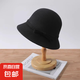 法式復(fù)古小香風(fēng)白色禮帽女赫本風(fēng)千金名媛帽子秋冬優(yōu)雅漁夫帽盆帽 千金名媛風(fēng)-黑色-1頂裝 均碼