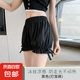 jk安全褲女南瓜褲打底褲防走光夏季薄款學生保險短褲可外穿配裙子 黑色 【新款側邊蝴蝶結】 XL 【推薦120-150斤】