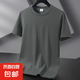 純棉短袖t恤男夏季寬松大碼白色上衣新疆棉質(zhì)半袖工作團隊服 深灰色 2XL
