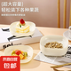 可愛(ài)吐骨碟家用餐桌垃圾渣盤(pán)果盤(pán)輕奢高檔吐骨碟小熊吐骨碟小盤(pán)子 熊貓款丨干果盤(pán) 米色加厚【4個(gè)裝】