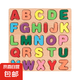 木制數(shù)字字母幾何圖形積木手抓板玩具 兒童英文早教拼板 拼圖板-大寫字母-1板（塑封裝） 無規(guī)格