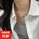 高回頭率高顏值少女蝴蝶結頸鏈項鏈氣質設計小眾鎖骨鏈ins 珍珠愛心項鏈