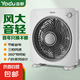 亞都（YADU)電風(fēng)扇臺(tái)式轉(zhuǎn)頁扇家用電扇臺(tái)扇辦公學(xué)生桌面扇靜音制冷風(fēng)扇 升級(jí)大號(hào)款（三檔六葉）