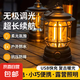 露營(yíng)燈戶外復(fù)古馬燈超長(zhǎng)續(xù)航野營(yíng)燈擺攤氛圍燈充電照明帳篷燈桌面 露營(yíng)【黑色】甄選 至尊款【Type-C/閃充】待機(jī)48H
