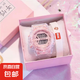 新款獨角獸透明網(wǎng)紅手表女ins風(fēng)學(xué)生韓版簡約運動防水?dāng)?shù)字電子表 透明表帶【粉盤】